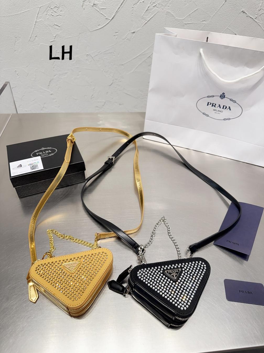 Prada mini triangle bag 131386