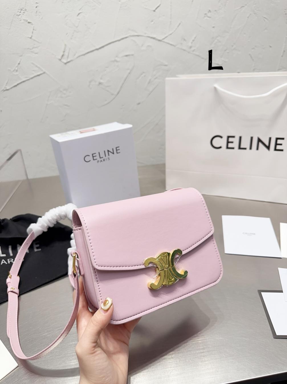 Celine Pink Box Triomphe bag 131471