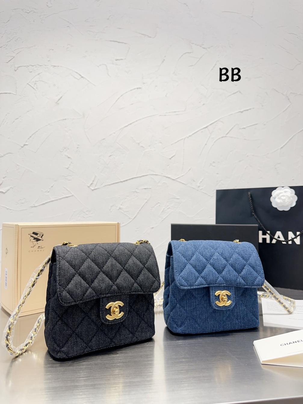 Chanel 22K jean box bag 131291
