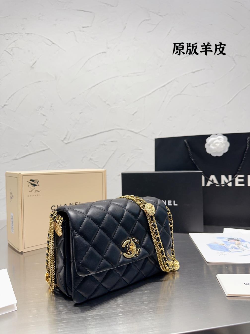 Chanel Lambskin leather bag 131601