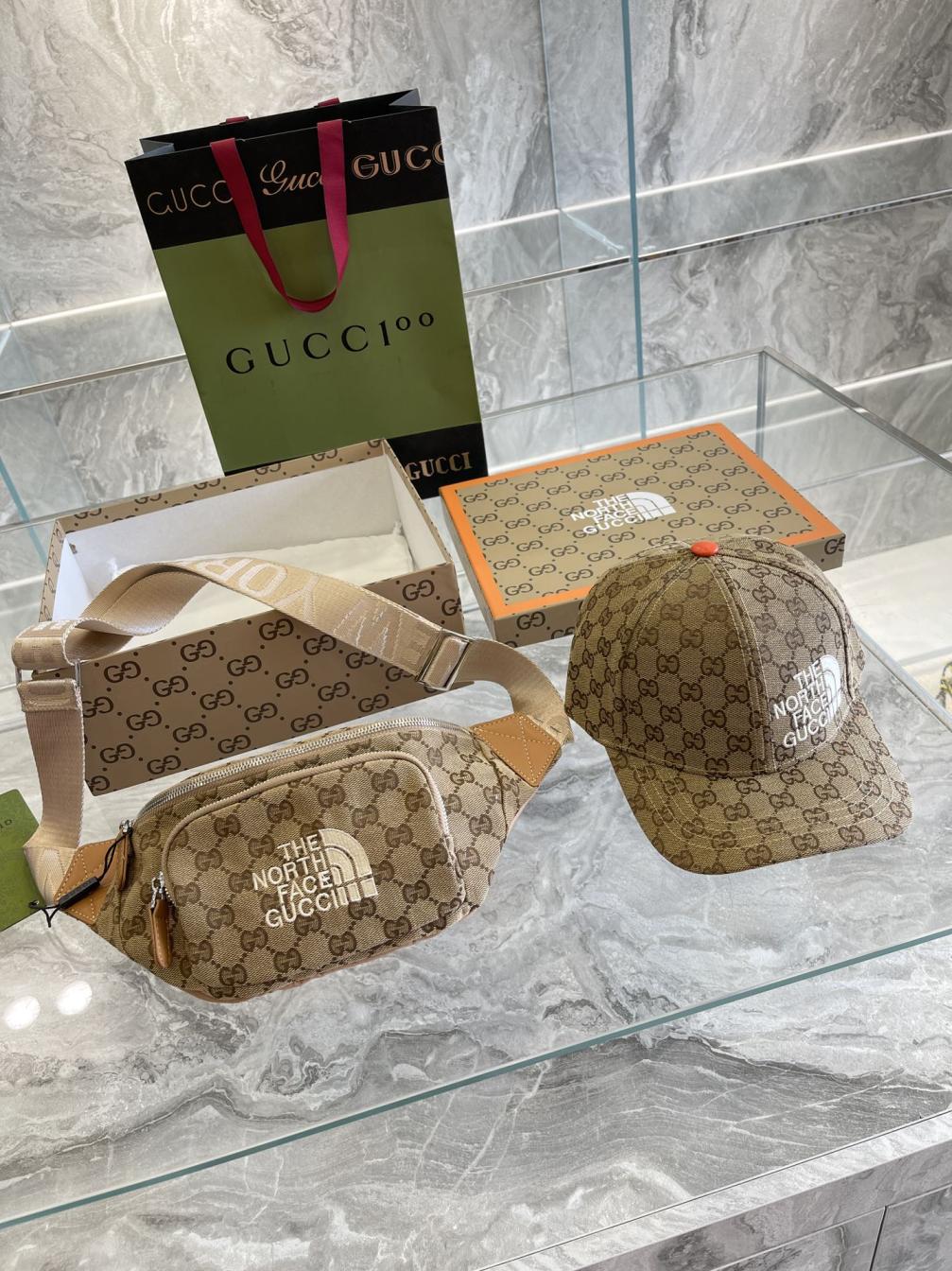Gucci &amp;MLB bag+Cap 1set 131736