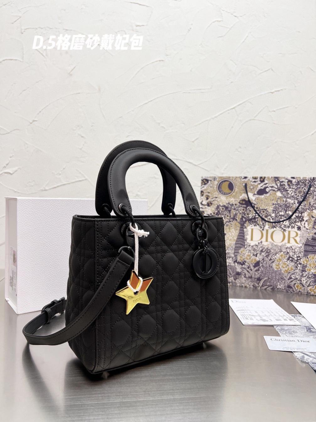 Dior lady black bag 24cm 131460