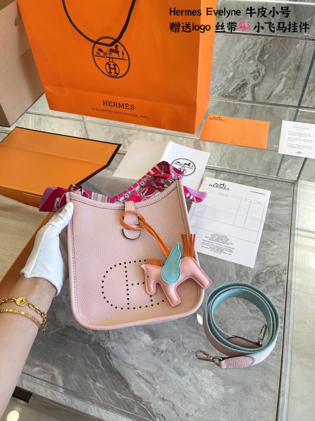 Hermes Mini evelyne togo cowskin bag 131338