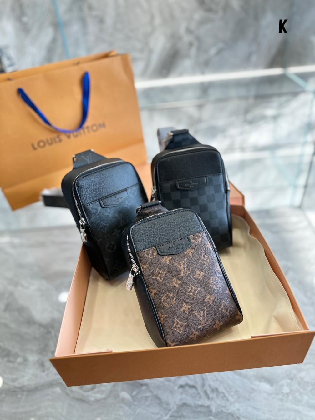 LV Taigarama men outdoor Chest Pack bag 131706