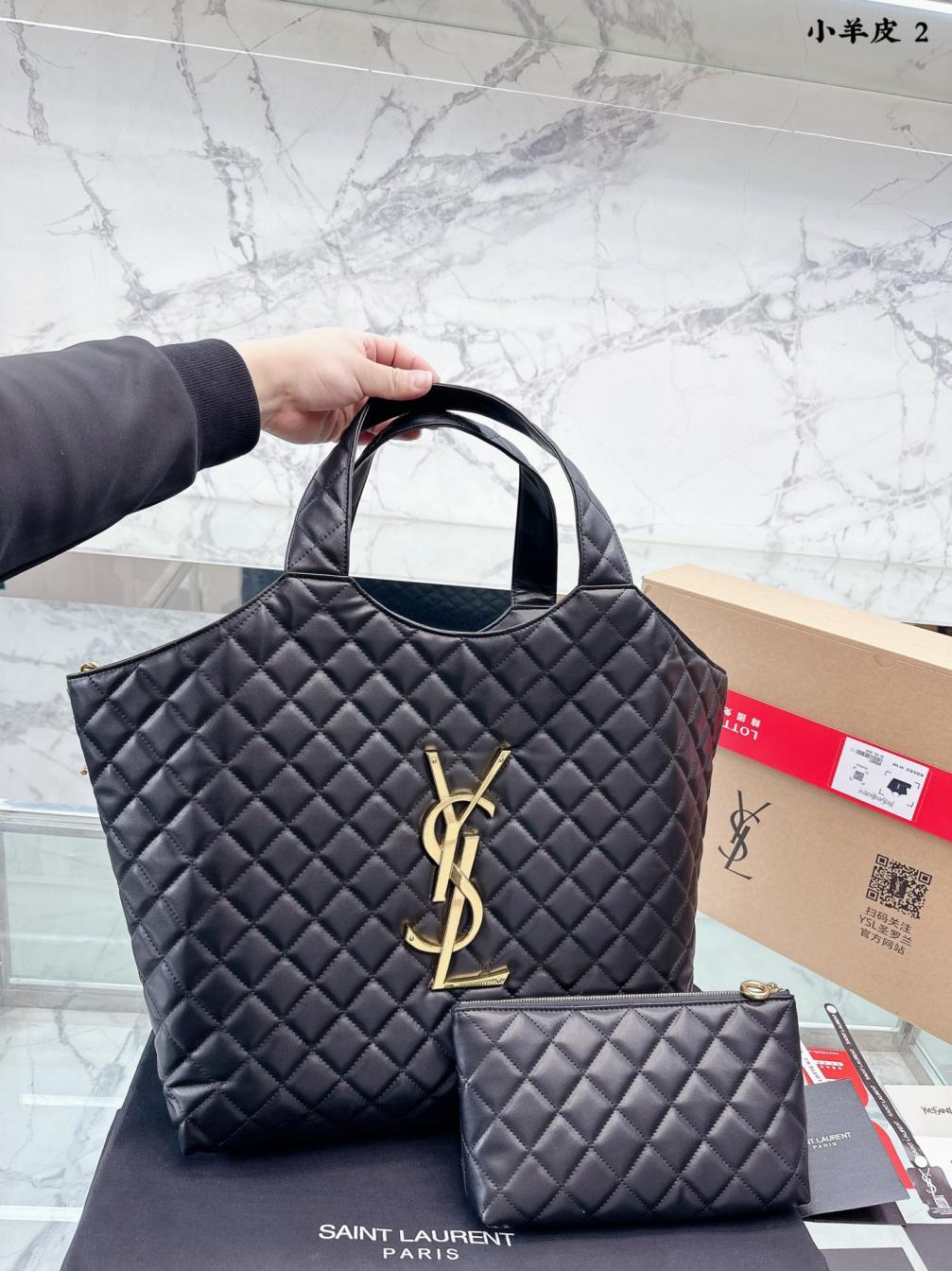 YSL Lambskin Large tote bag 131795