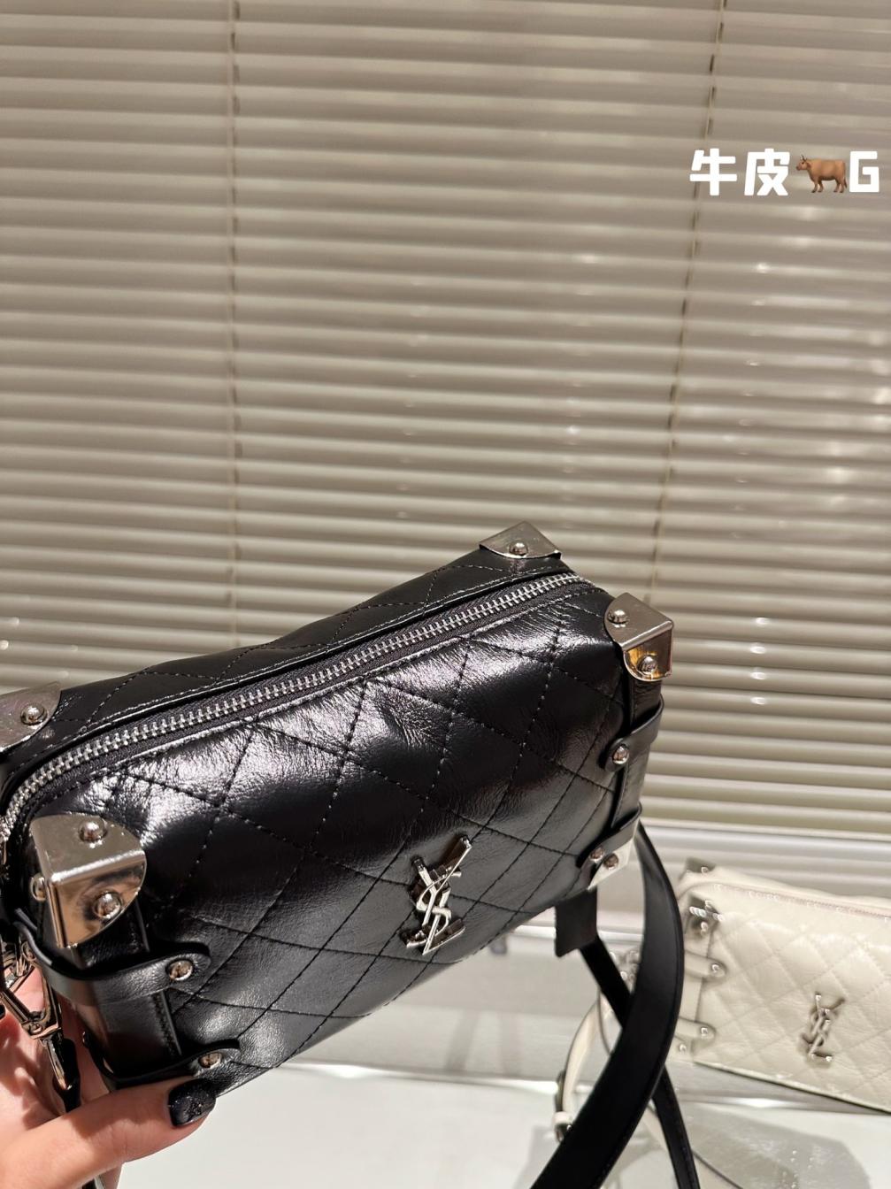Ysl Cowskin box bag 131777