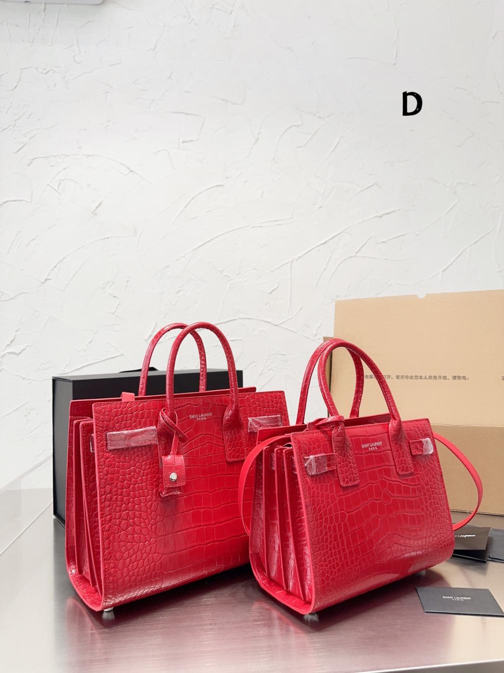 YSL Saint Laurent Red handbag 131774