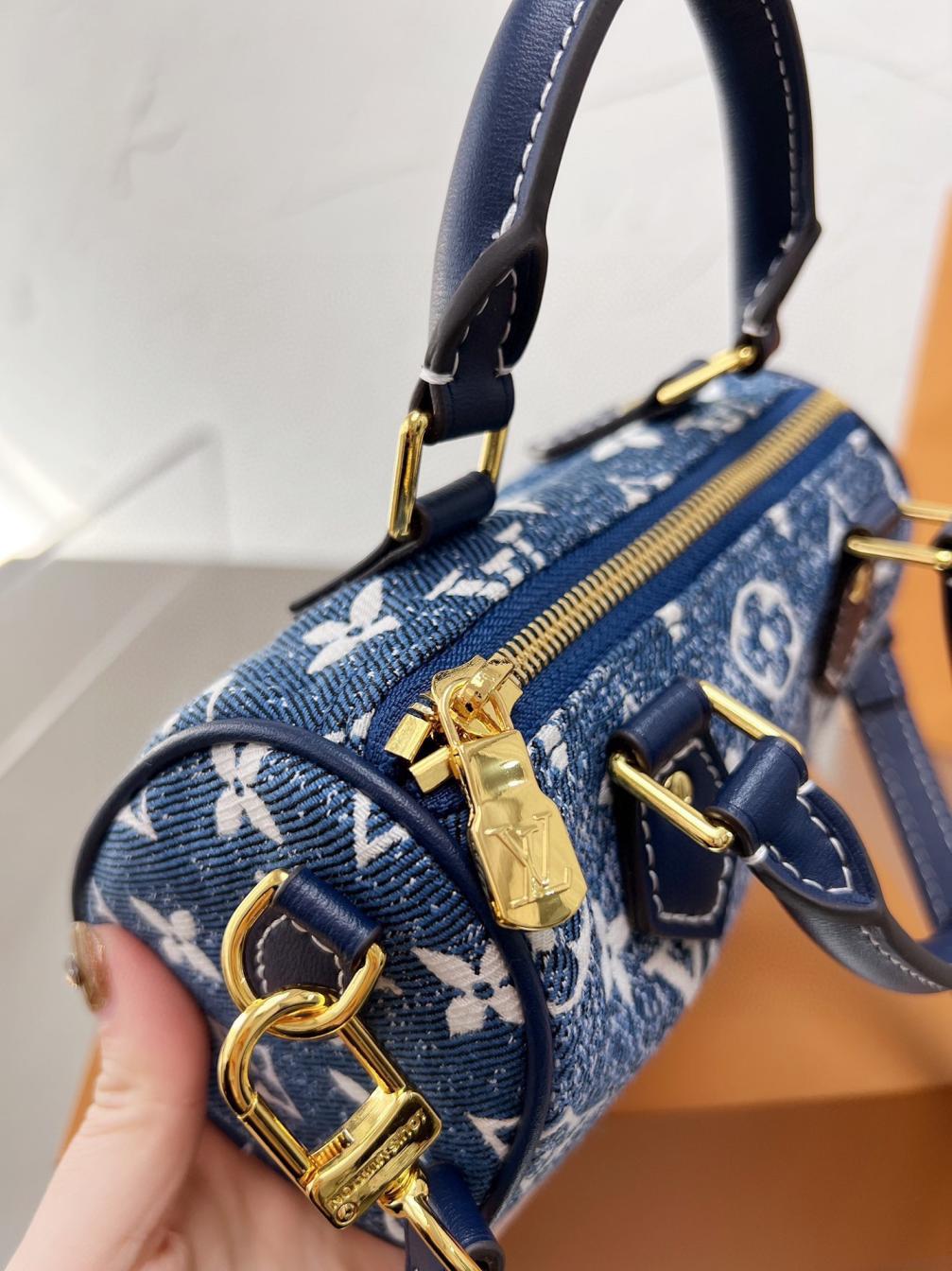 LV demin Speedy nano handbag 131899