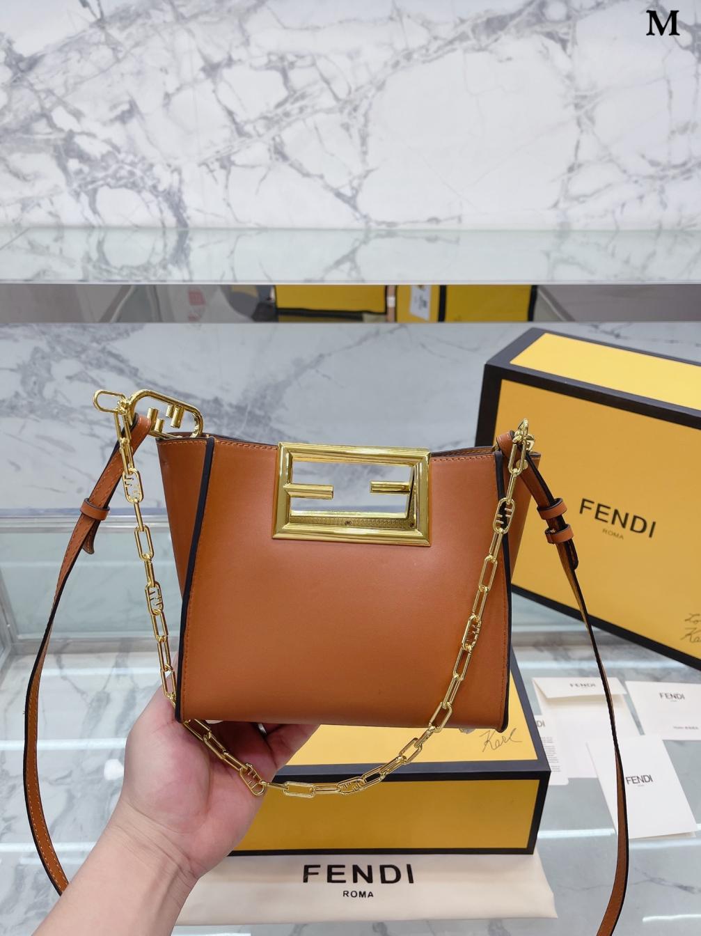 Fendi Way Logo FF hand bag 131427