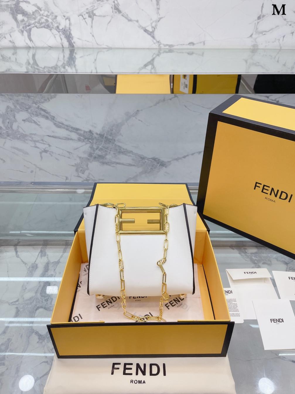 Fendi Way Logo FF hand bag 131427