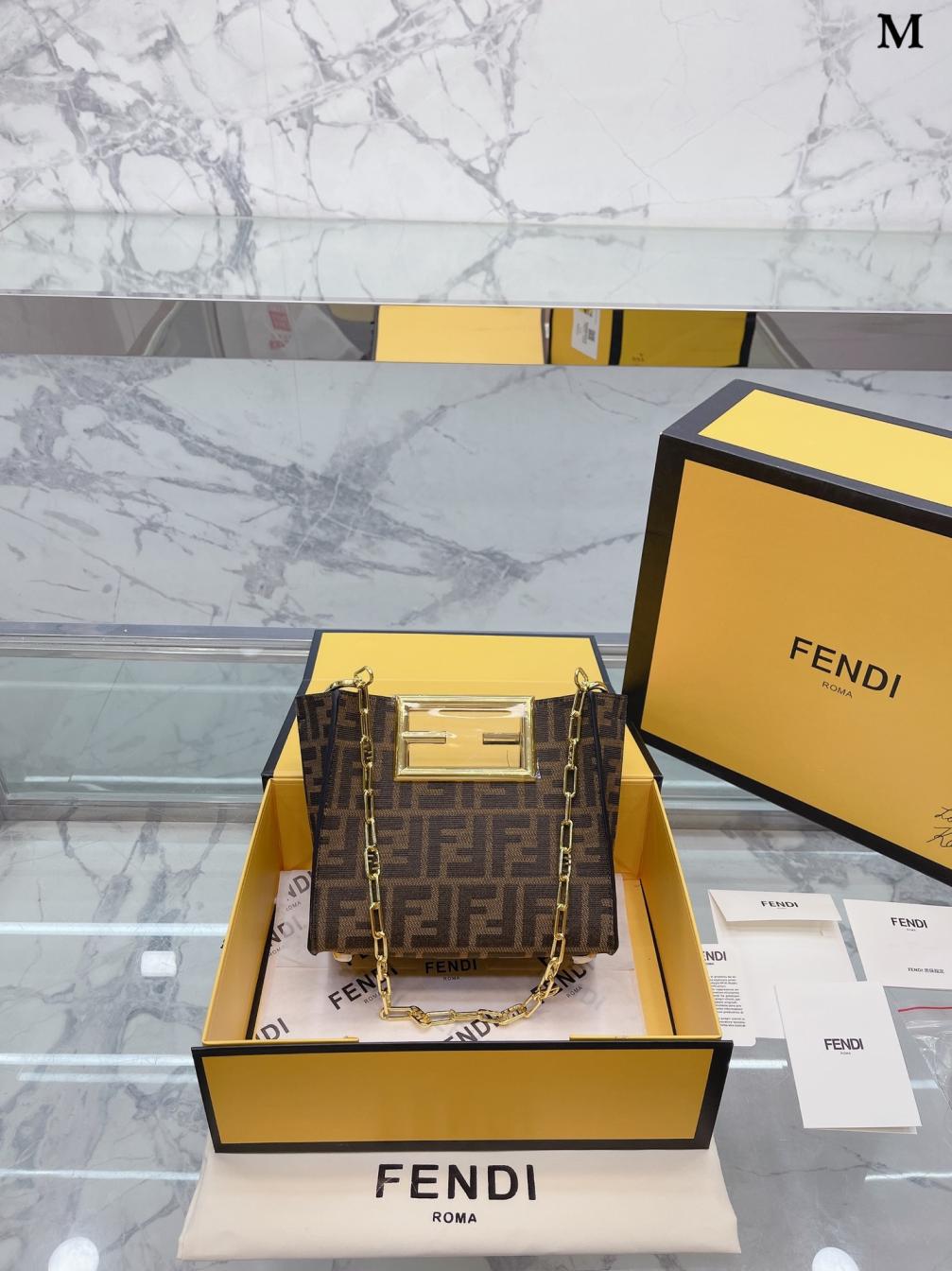 Fendi Way Logo FF hand bag 131427