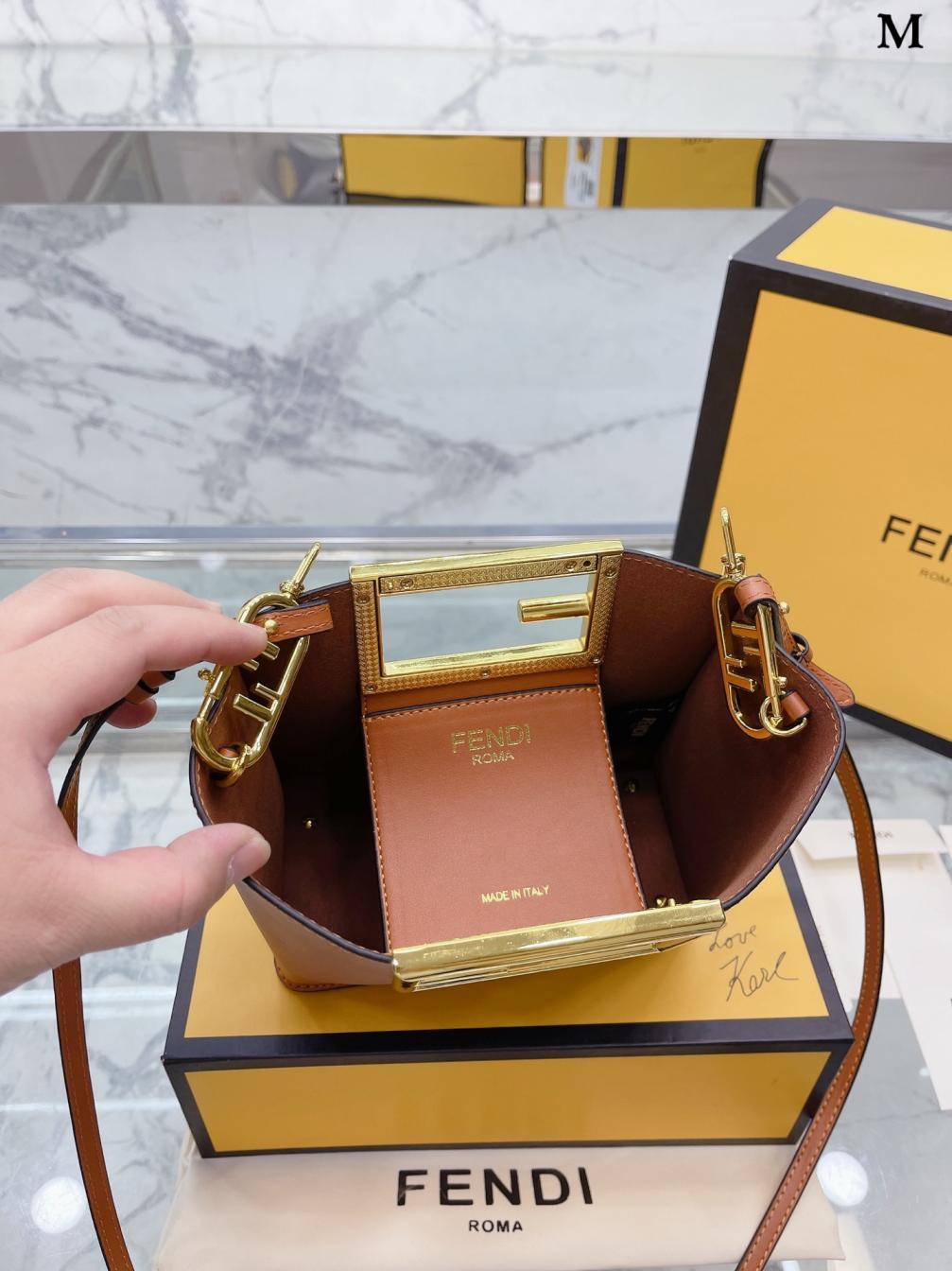 Fendi Way Logo FF hand bag 131427
