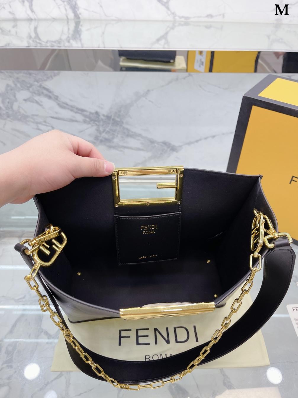 Fendi Way Logo FF hand bag 131430