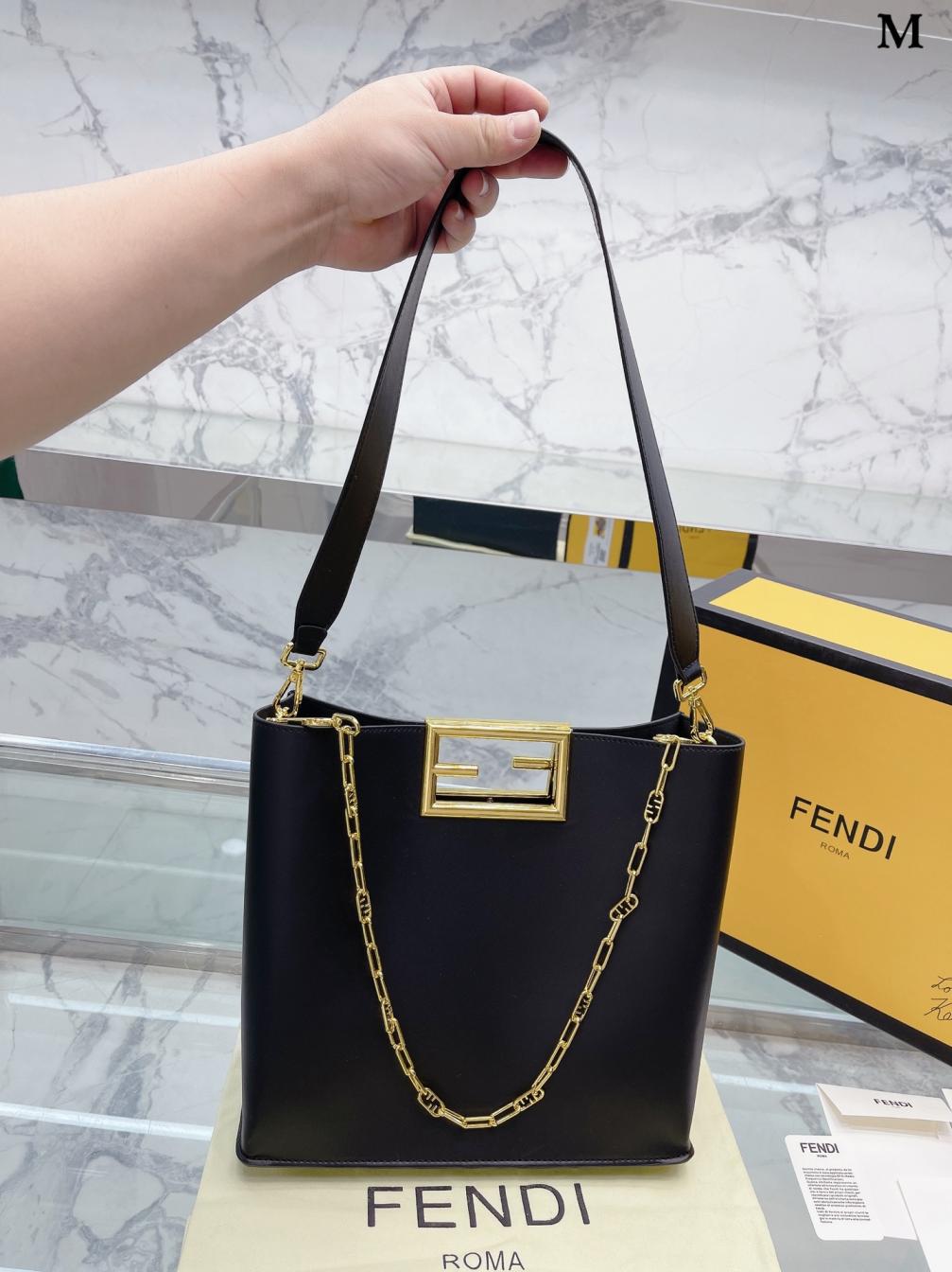 Fendi Way Logo FF hand bag 131430