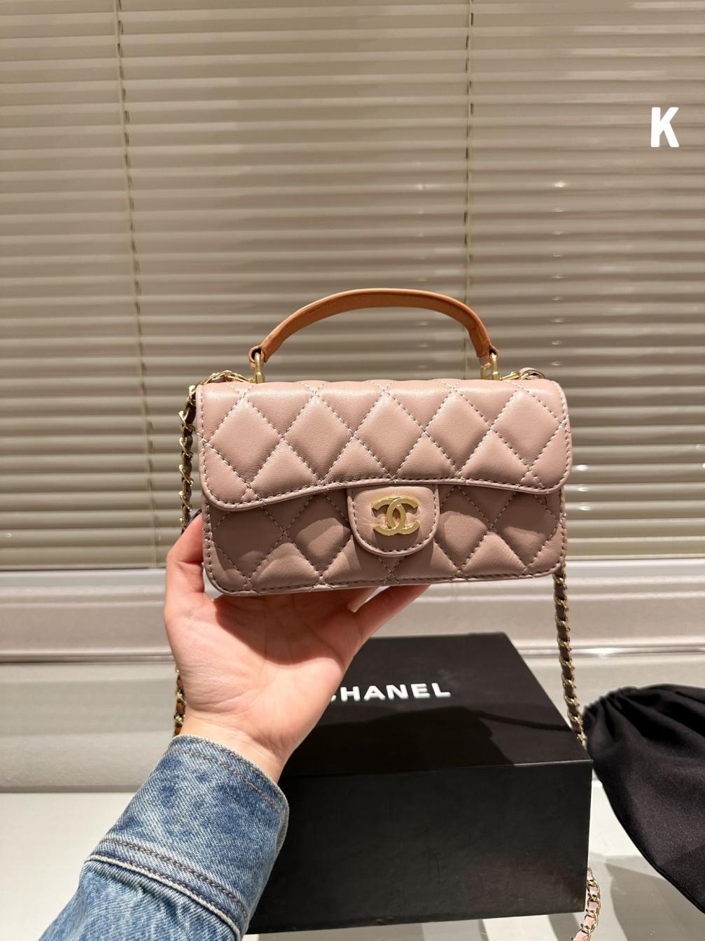 Chanel lambskin mini coco hand bag 132299