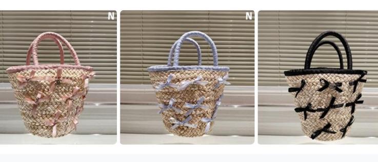 Chanel wave shopping hand bag 132294
