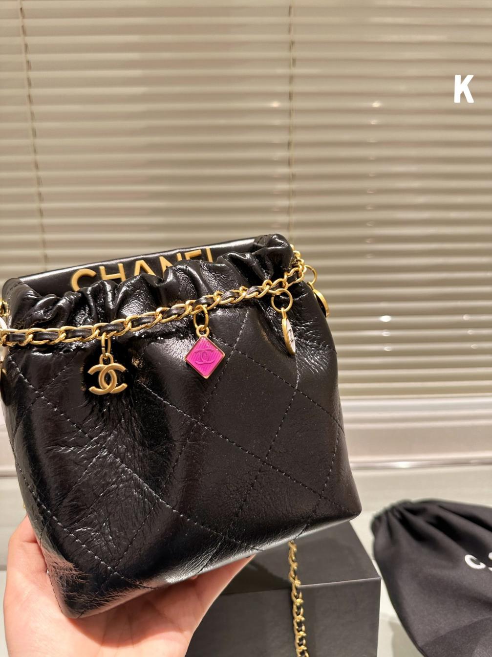 chanel 23p lambskin mini tote bag 132302