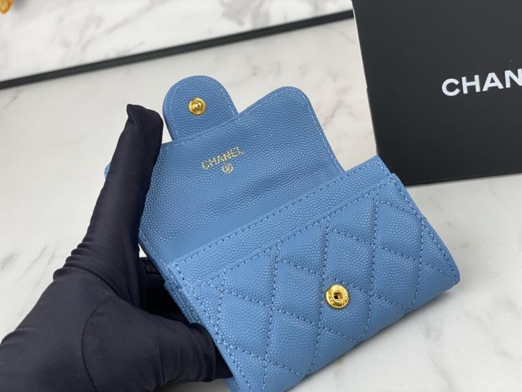 CHANEL Lambskin wallet AP0214