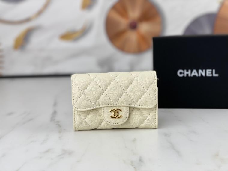 CHANEL Lambskin wallet AP0214