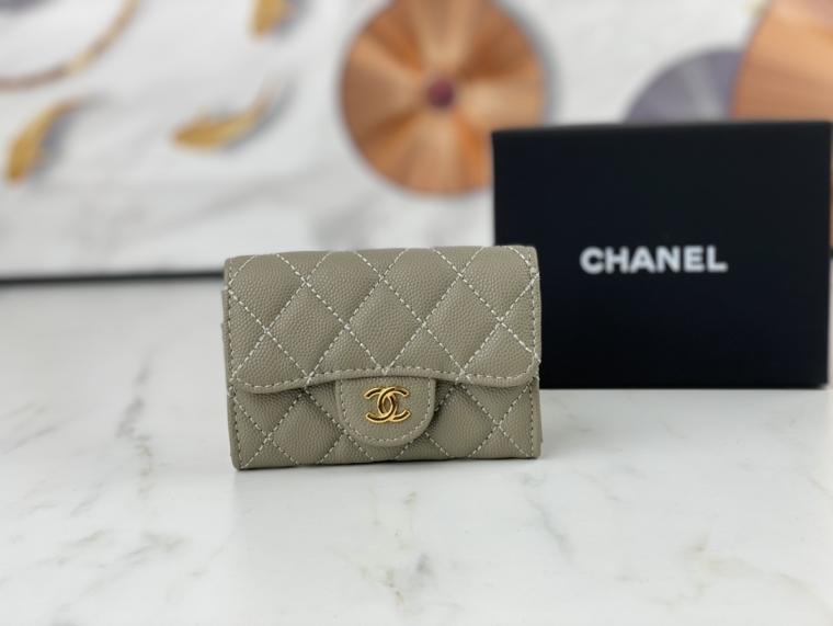 CHANEL Lambskin wallet AP0214