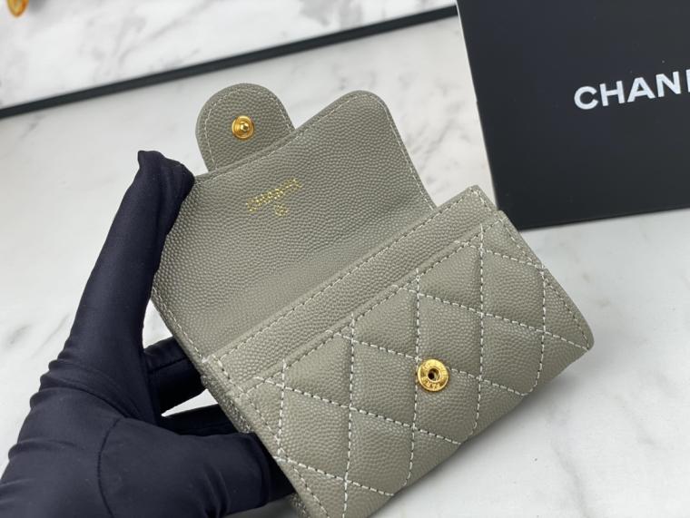 CHANEL Lambskin wallet AP0214