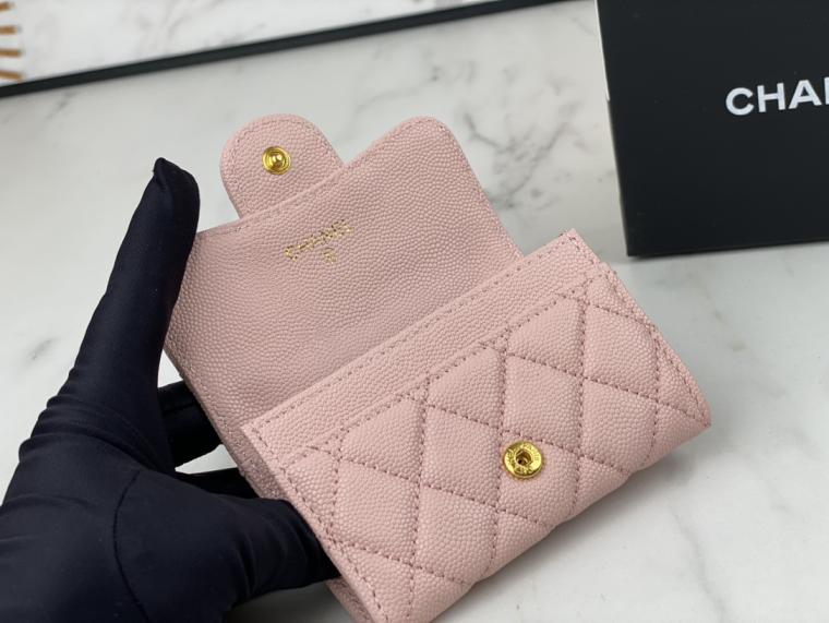 CHANEL Lambskin wallet AP0214