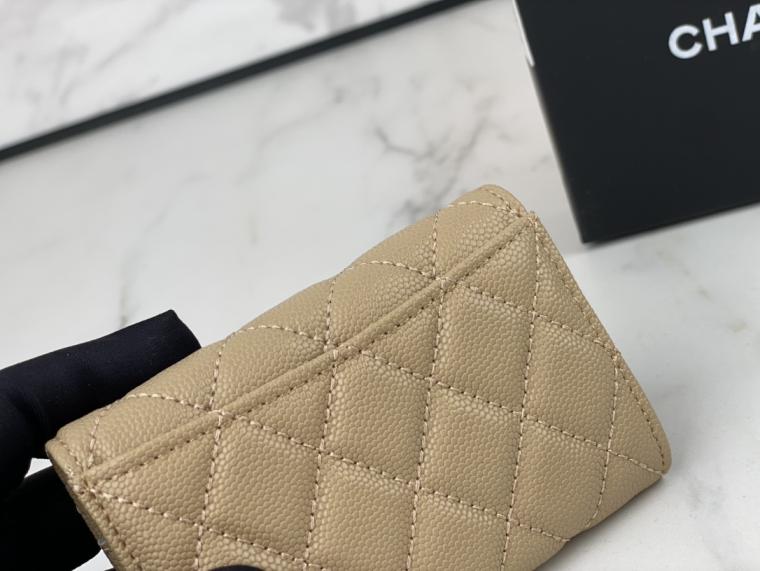 CHANEL Lambskin wallet AP0214