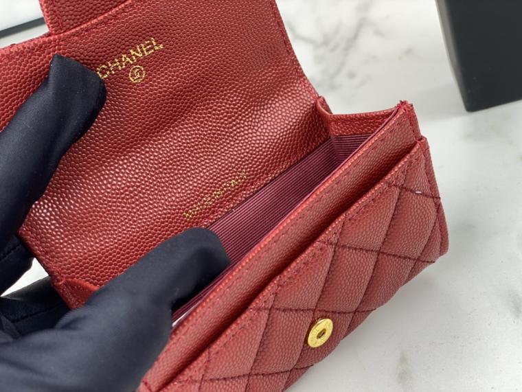 CHANEL Lambskin wallet AP0214