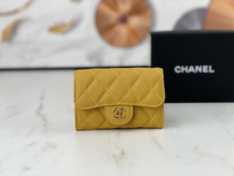 CHANEL Lambskin wallet AP0214
