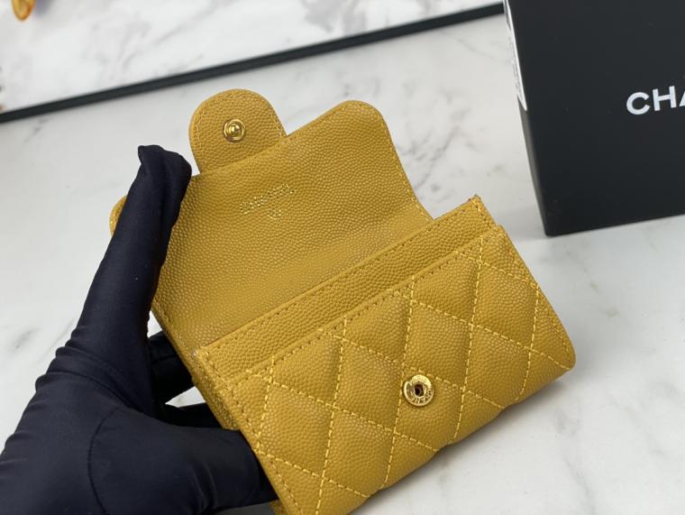 CHANEL Lambskin wallet AP0214