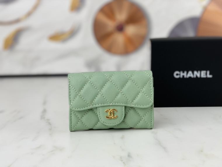 CHANEL Lambskin wallet AP0214