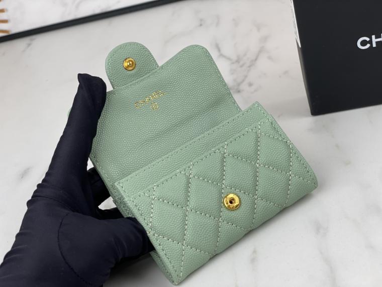 CHANEL Lambskin wallet AP0214