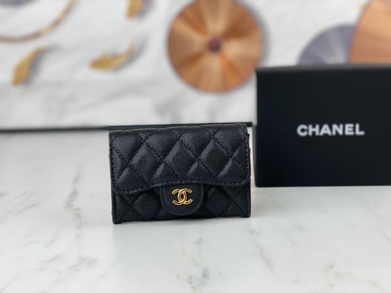 CHANEL Lambskin wallet AP0214