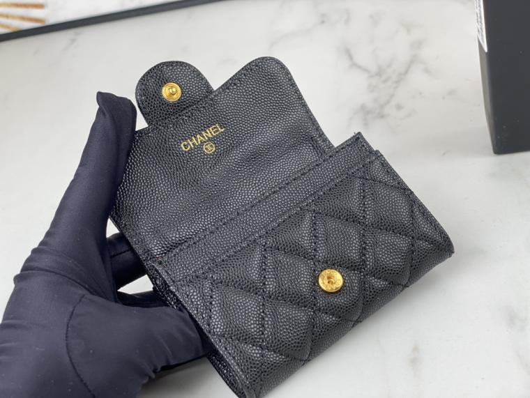 CHANEL Lambskin wallet AP0214