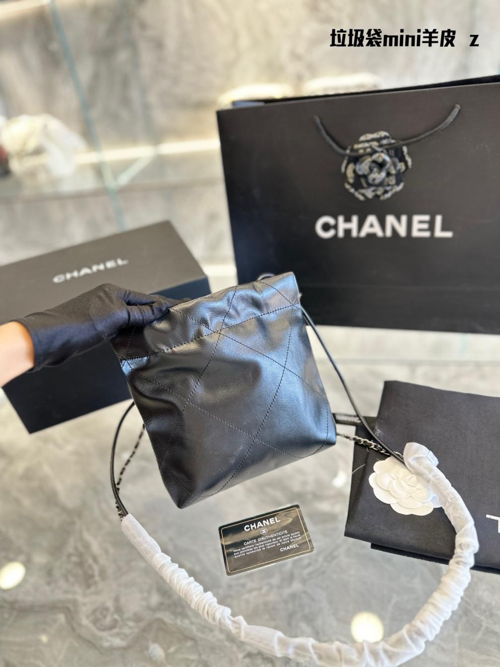 Chanel lambskin 2023ss mini bag