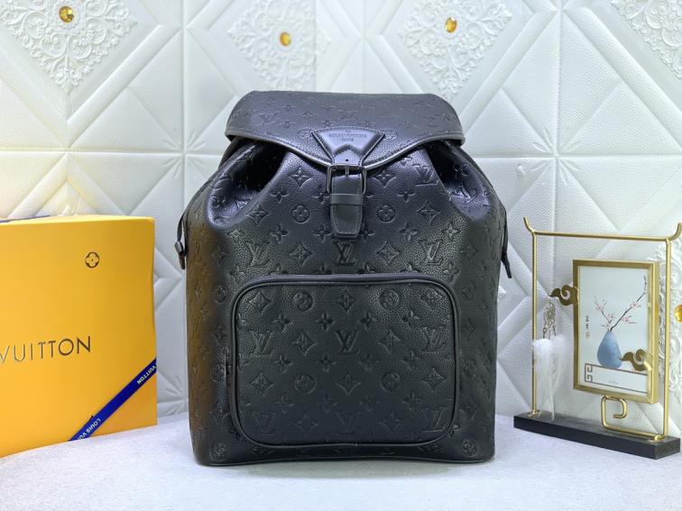 LV M46683 Montsouris Backpack Monogram Eclipse