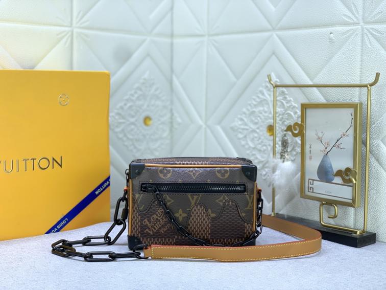 LV M60394 M44480 Mini Soft Trunk Giant Damier Ebene Bag