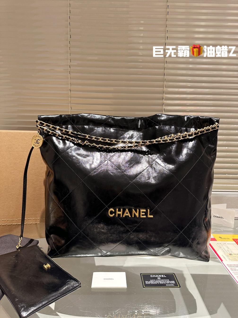 40cm Large size chanel lambskin 22bag