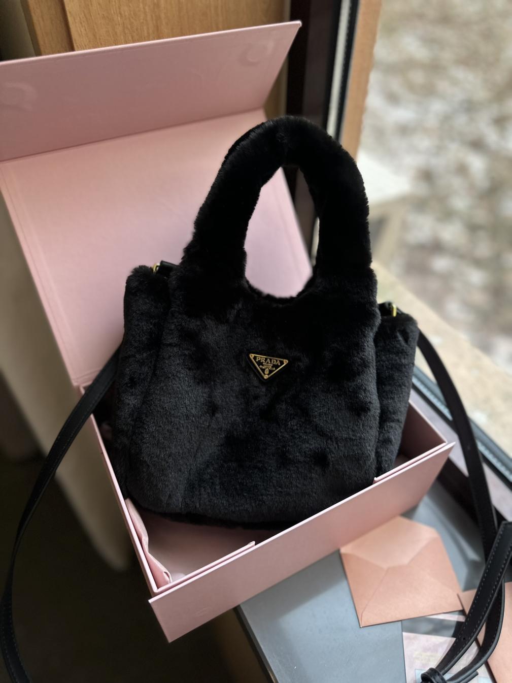 PRADA furs Mini tote handbag