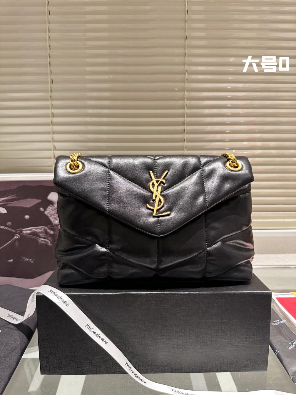 28cm YSL PUFFER lambskin bag 133487