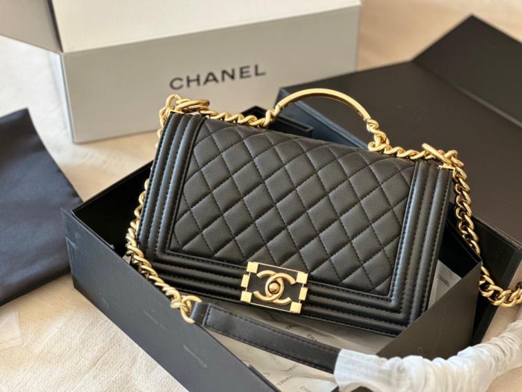 Chanel black Leboy bag 25cm 133590