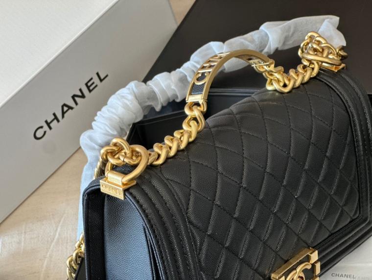 Chanel black Leboy bag 25cm 133590