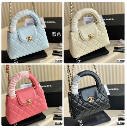 Chanel Lambskin 23k kelly hand bag 133604