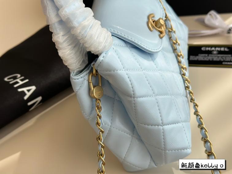 Chanel Lambskin 23k kelly hand bag 133604