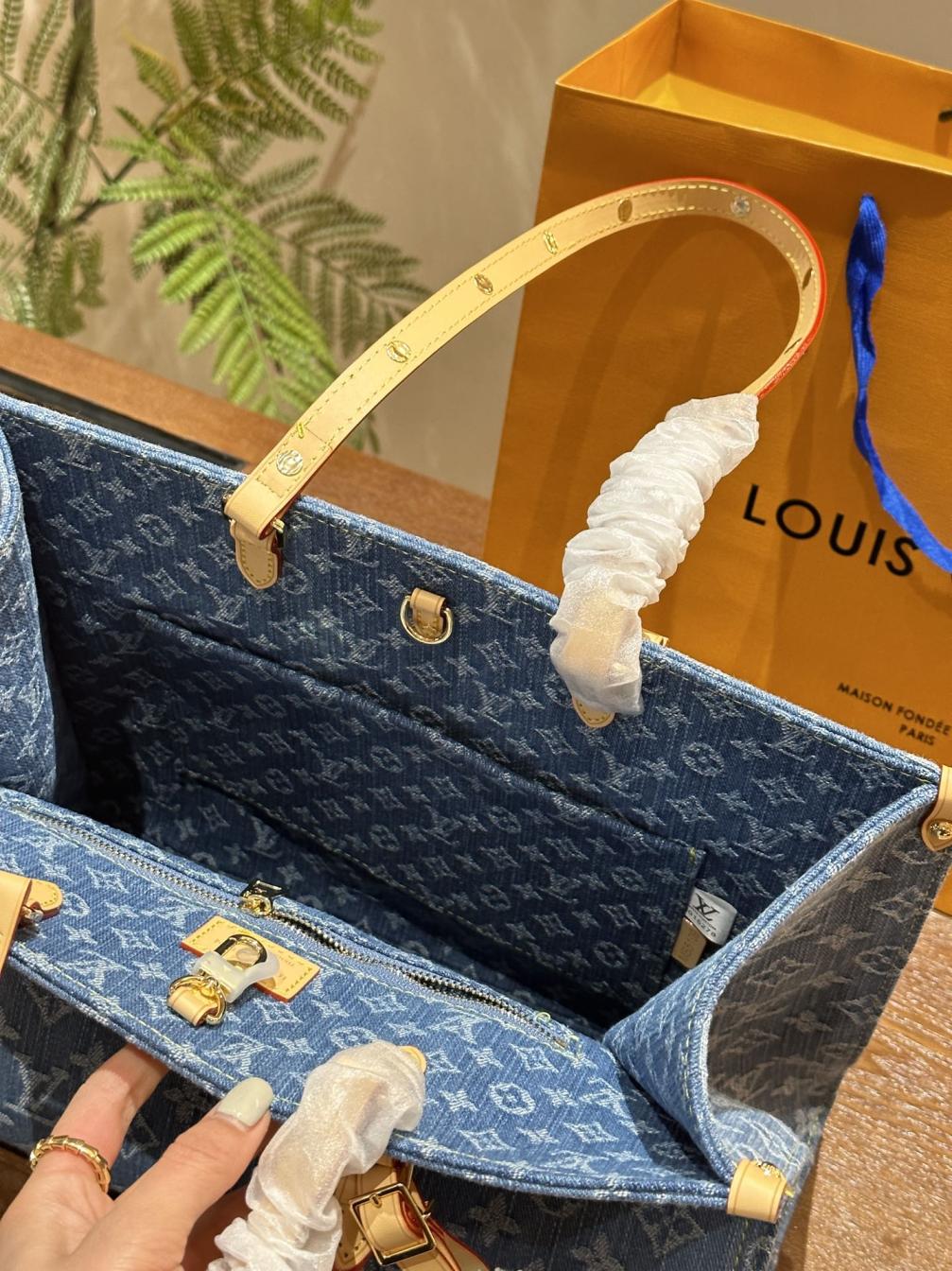 LV Louis vuitton Monogram Denim onthego 133764