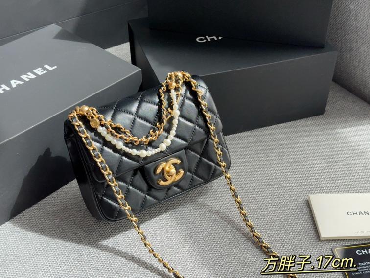 Chanel 24p pearls CF bag 133973