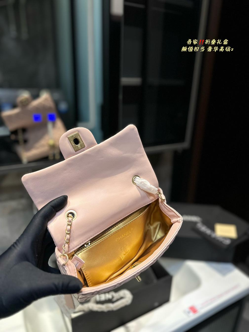 Chanel classic lambskin square flap bag