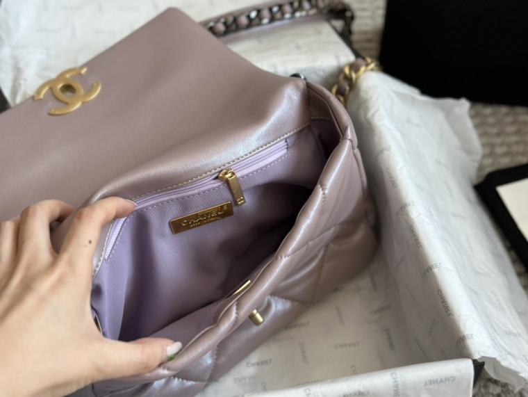 Chanel lambskin pink 19bag