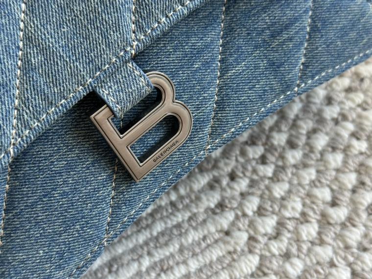 Balenciaga denim crush handbag