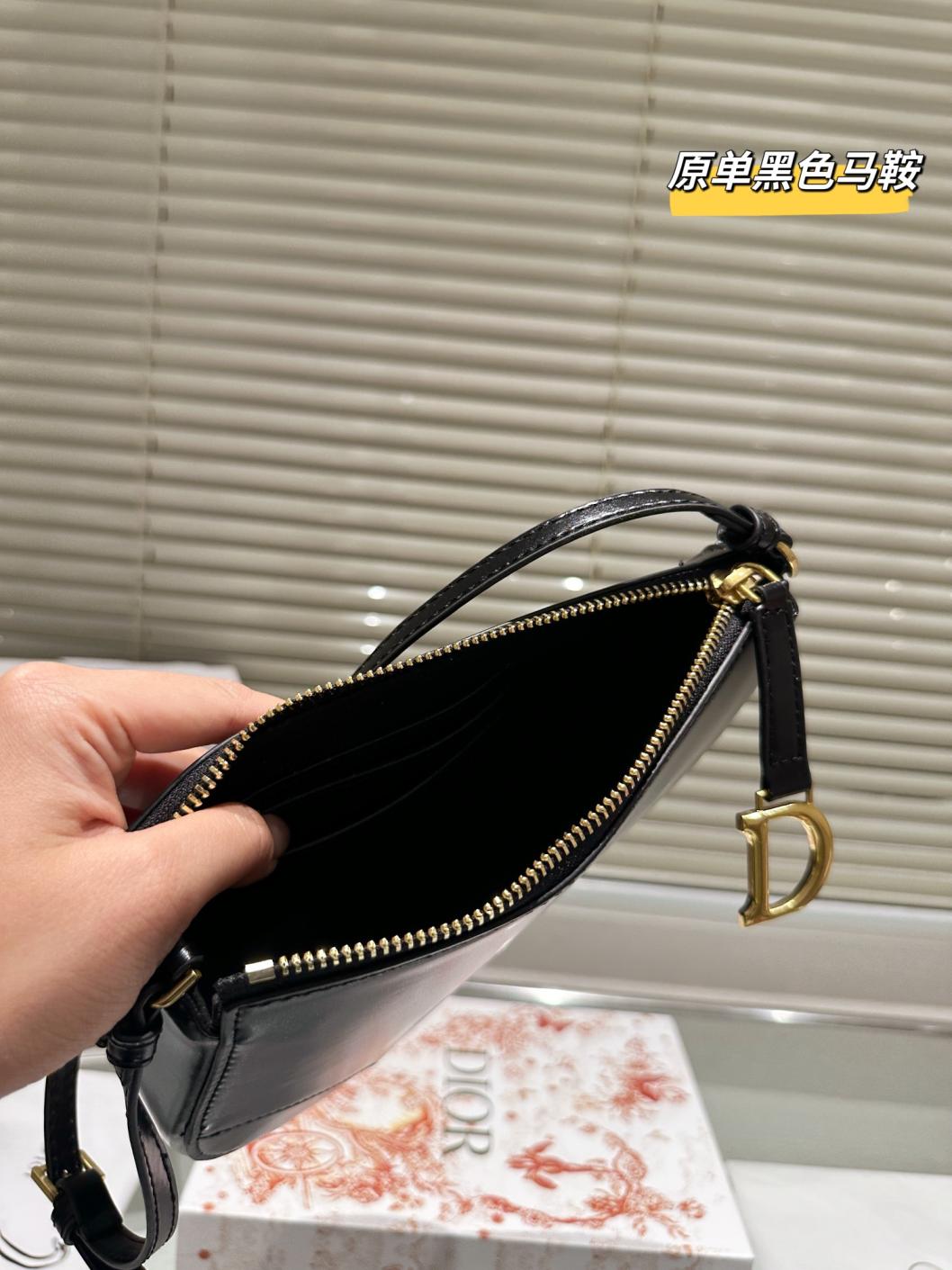 Dior leather saddle bag 134194